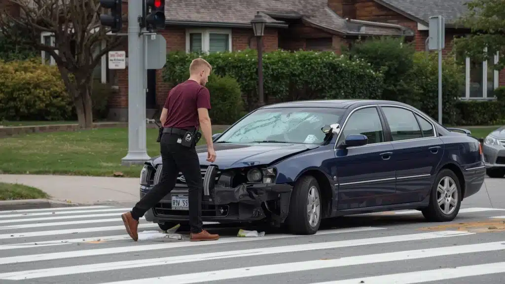 Pedestrian injury victim meeting attorney to pursue compensation after being struck by vehicle